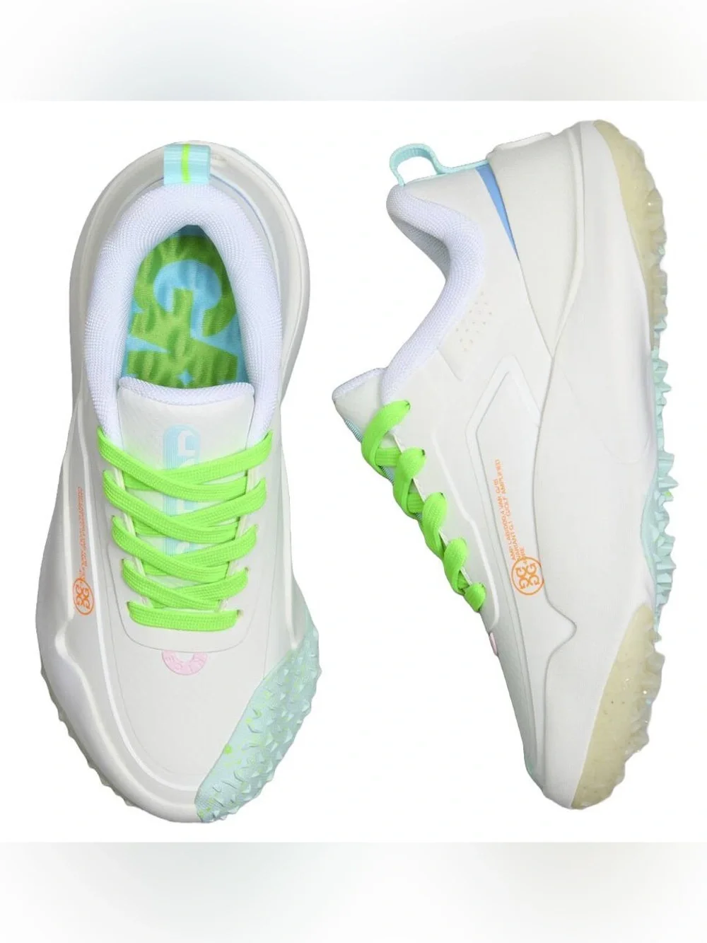 G/Fore Women’s G/18 Spikeless Golf Shoes Snow/Multi Sz 9.5